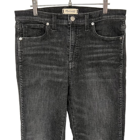 Madewell 10” High Rise Released Hem Black Wash Skinny Jeans Women’s 29 - Picture 7 of 16
